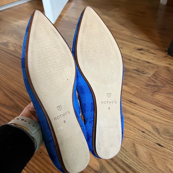 Rothy's Pointed Loafers, Lazuli Gingham, Size 8, EEUC - Picture 3 of 4